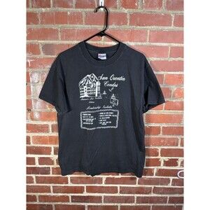 Vintage San Quentin Prison “Condos” Funny Parody Black Shirt Adult Large